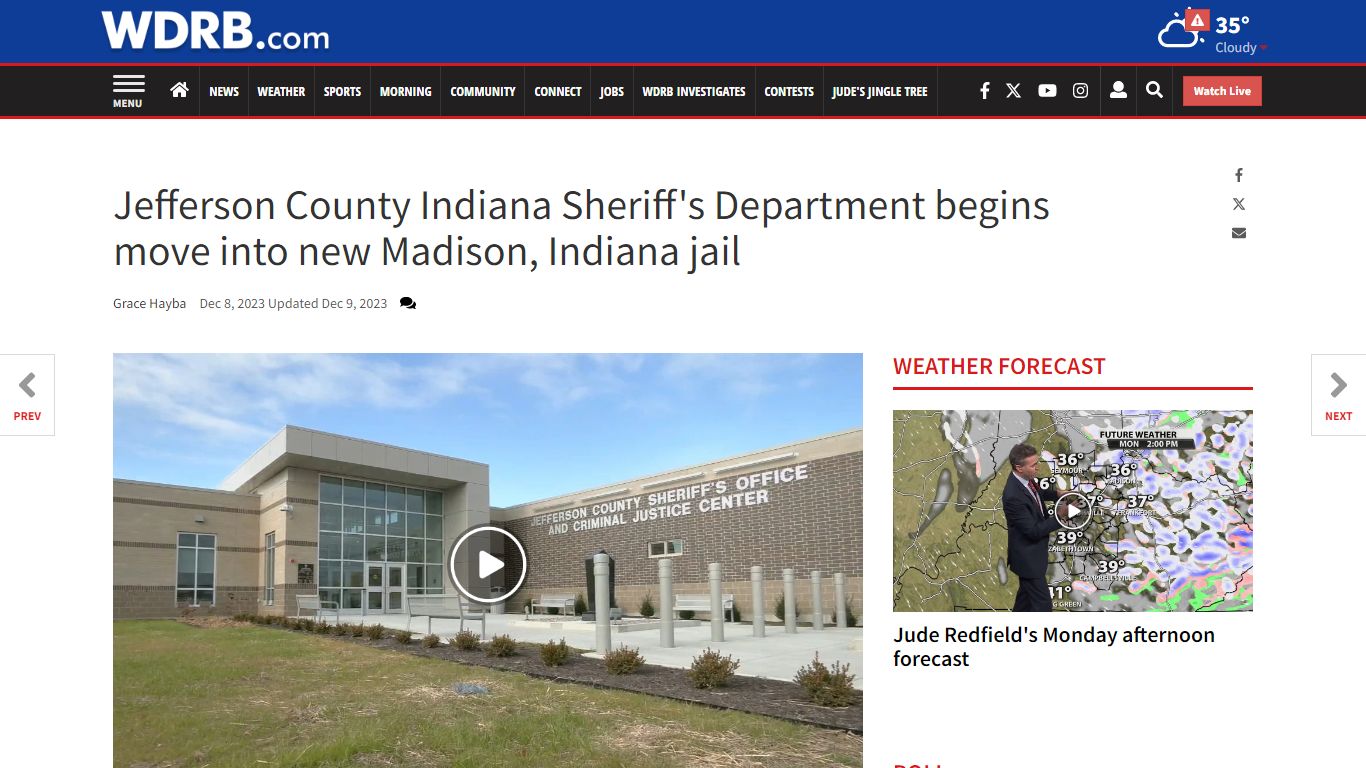 Jefferson County Indiana Sheriff's Department begins move into new ...